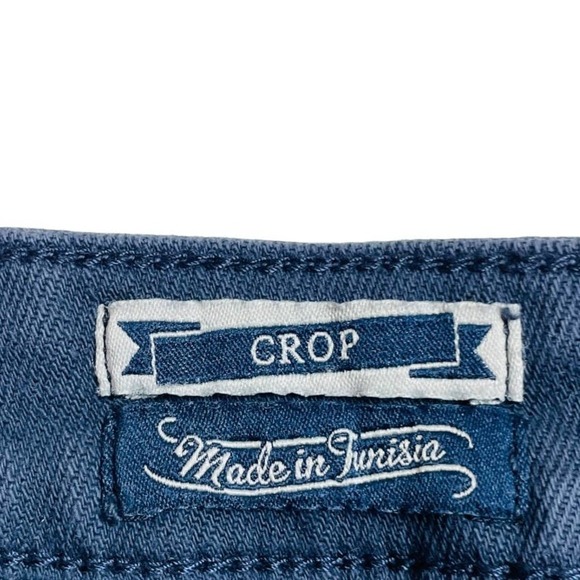 🍀 FAT FACE denim navy blue cropped jeans women’s size 6 - Picture 6 of 8